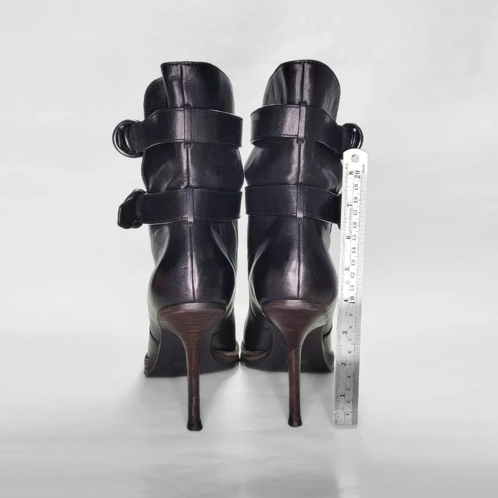 Coach Thelma Stiletto Black Mid-Calf Leather Boot Sz 10 - Picture 9 of 15